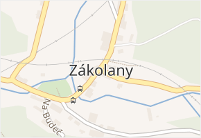 Zákolany v obci Zákolany - mapa části obce