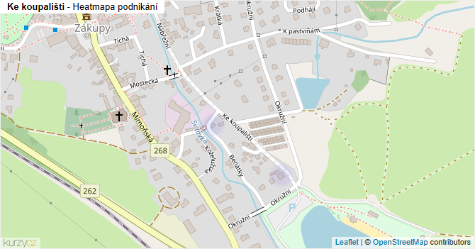 Ke koupališti - mapa podnikání