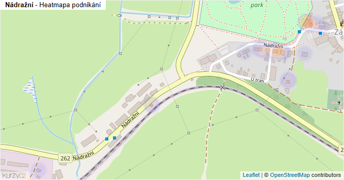 Nádražní - mapa podnikání