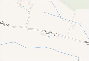 Podlesí v obci Zákupy - mapa ulice