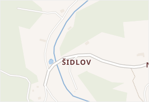 Šidlov v obci Zákupy - mapa části obce