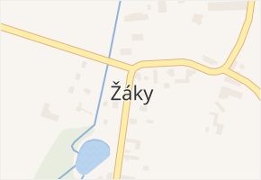 Žáky v obci Žáky - mapa části obce