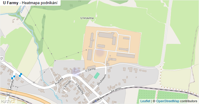 U Farmy - mapa podnikání