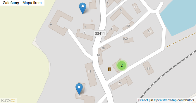 Zalešany - mapa firem