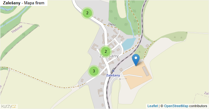 Zalešany - mapa firem