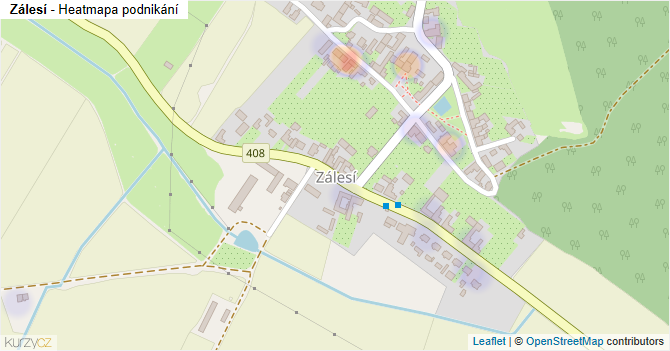Zálesí - mapa podnikání