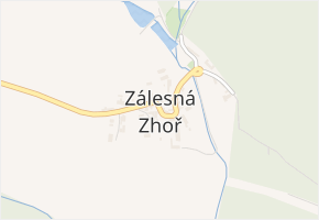 Zálesná Zhoř v obci Zálesná Zhoř - mapa části obce