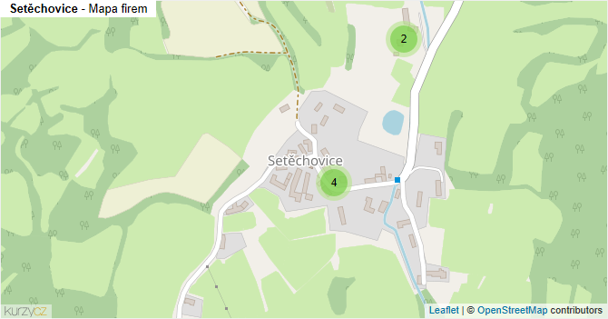 Setěchovice - mapa firem