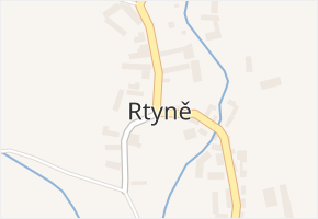 Rtyně v obci Zaloňov - mapa části obce