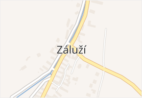 Záluží v obci Záluží - mapa části obce