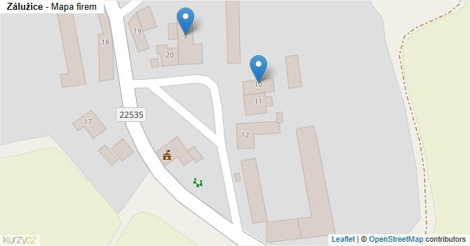 Zálužice - mapa firem