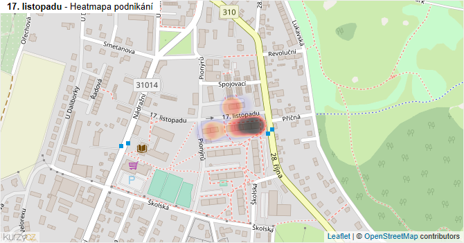17. listopadu - mapa podnikání