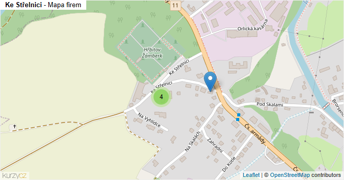 Ke Střelnici - mapa firem