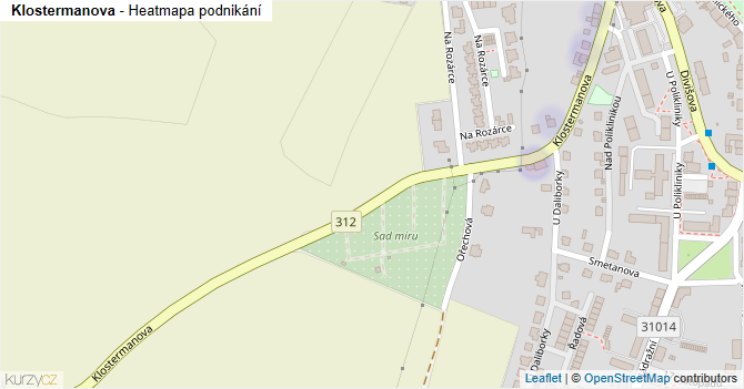 Klostermanova - mapa podnikání