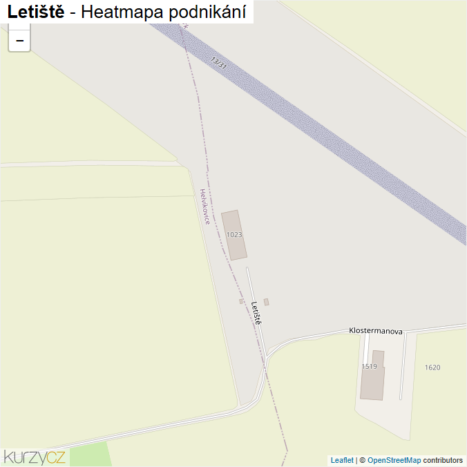 Mapa Letiště - Firmy v ulici.