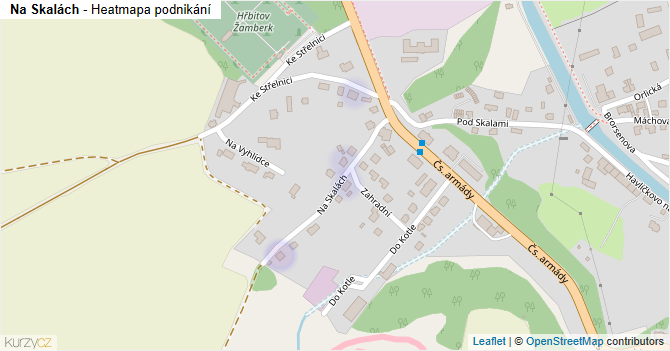 Na Skalách - mapa podnikání