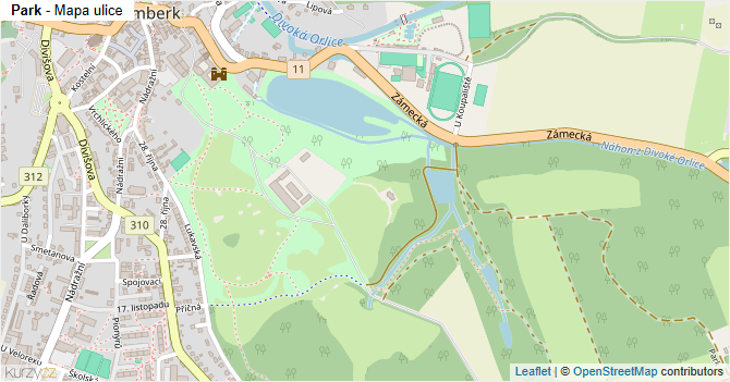Park - mapa ulice