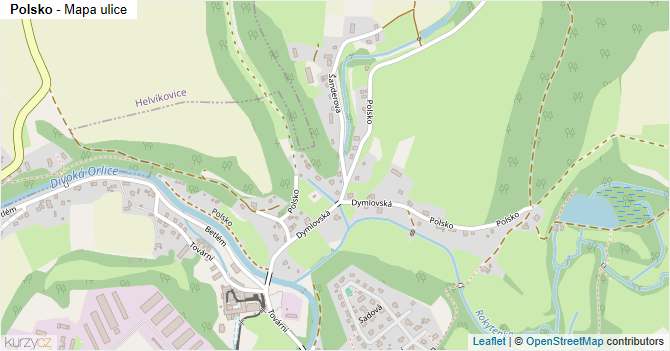 Polsko - mapa ulice