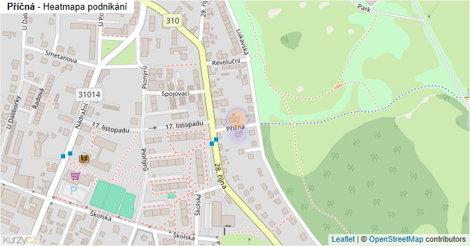 Příčná - mapa podnikání