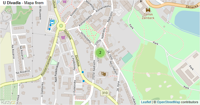 U Divadla - mapa firem