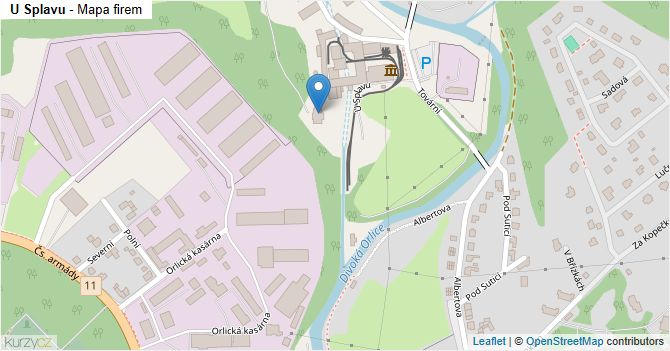 U Splavu - mapa firem