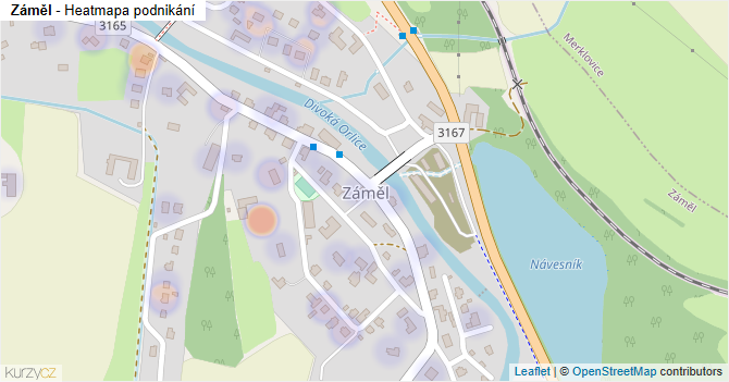 Záměl - mapa podnikání