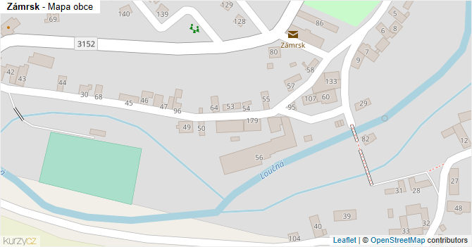 Zámrsk - mapa obce