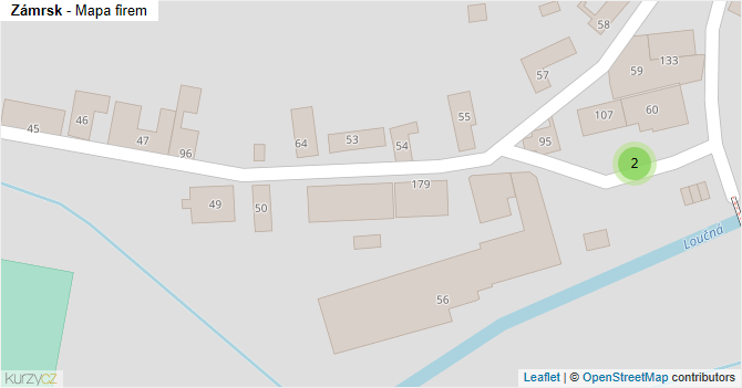 Zámrsk - mapa firem