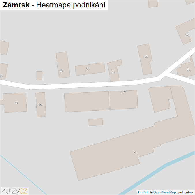 Mapa Zámrsk - Firmy v obci.