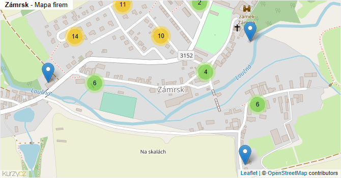 Zámrsk - mapa firem