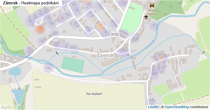 Zámrsk - mapa podnikání