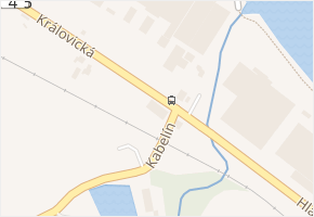 Kabelín v obci Zápy - mapa ulice