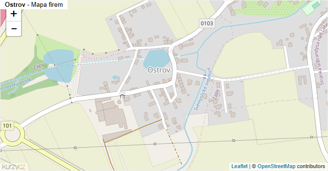 Ostrov - mapa firem
