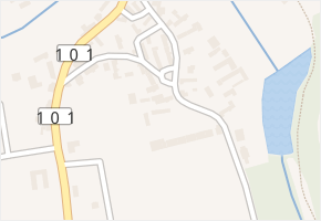 Stránka v obci Zápy - mapa ulice