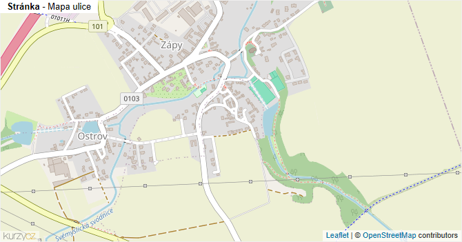 Stránka - mapa ulice