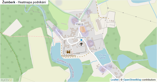 Žumberk - mapa podnikání