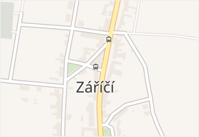 Záříčí v obci Záříčí - mapa části obce