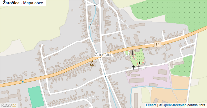 Žarošice - mapa obce
