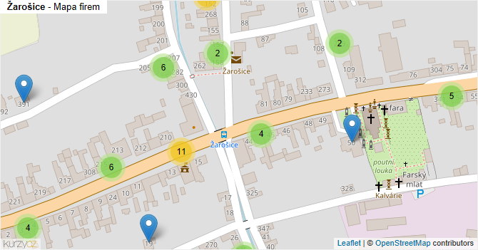 Žarošice - mapa firem