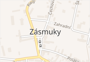 Aroma v obci Zásmuky - mapa ulice