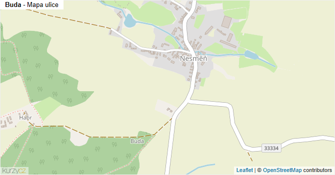 Buda - mapa ulice