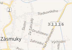 Budovatelů v obci Zásmuky - mapa ulice