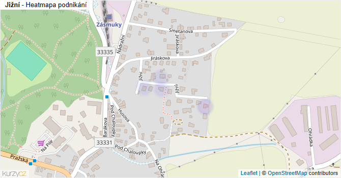 Jižní - mapa podnikání