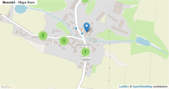 Nesměň - mapa firem