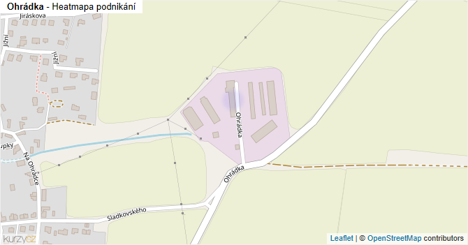Ohrádka - mapa podnikání