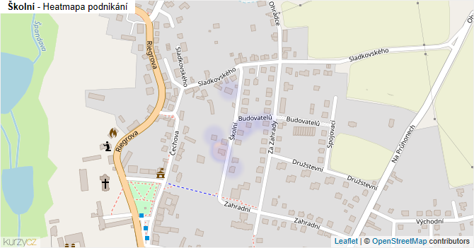 Školní - mapa podnikání