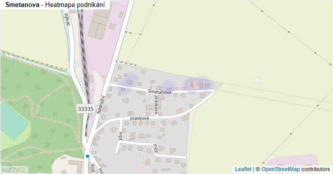 Smetanova - mapa podnikání
