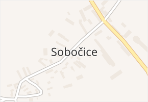 Sobočice v obci Zásmuky - mapa části obce
