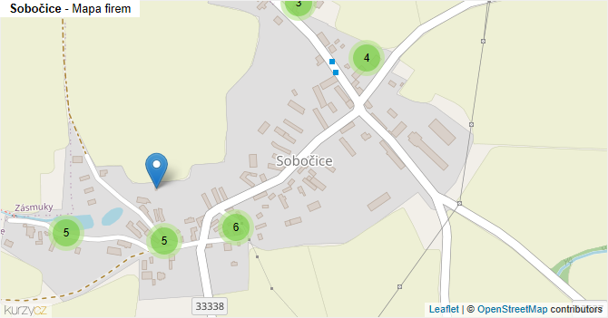 Sobočice - mapa firem