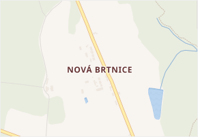 Nová Brtnice v obci Zašovice - mapa části obce